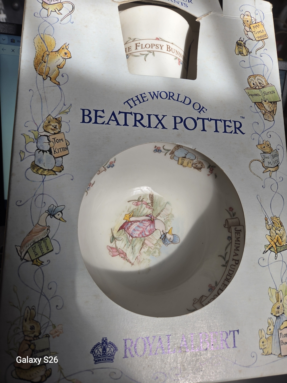 The World of Beatrix Potter Royal Albert  Kids Bowl & Mug Plate Set 3 Pieces